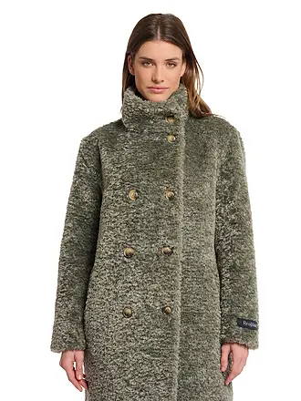 RINO&PELLE | Mantel in Felloptik ENA | olive